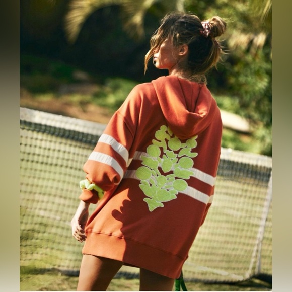 Free People x FP Movement At My Best Chenille Logo Hoodie - $168 - Picture 3 of 15